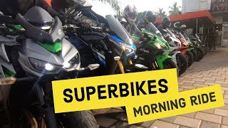 Legendary Riders  Superbikes  Morning Ride 4K  Kozhikode Kerala India [upl. by Refotsirc]