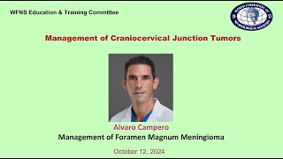 Management of foramen magnum meningioma Alvaro Campero [upl. by Bessie306]