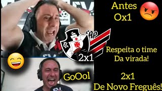 REAÇÕES dos VASCAINOS na VITÓRIA  VASCO 2X1 ATHLETICO PR  REACT [upl. by Adelpho629]