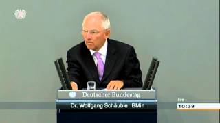 Schäuble quotDeutschland ist schockresistenter gewordenquot [upl. by Yemorej573]