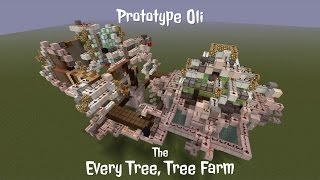 Minecraft The Every Tree Tree Farm  Prototype Oli  Java Edition [upl. by Streeter]