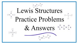 Lewis Dot Structure Practice Problems with answers and explanation [upl. by Aisats]