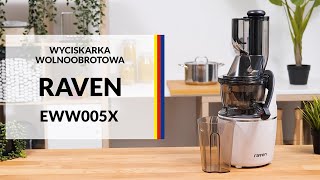 Wyciskarka wolnoobrotowa Raven EWW005X – dane techniczne – RTV EURO AGD [upl. by Rolandson579]