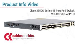 Product Info Cisco 3750G Series 48 Port Switch WSC3750G48PSS [upl. by Anotal439]