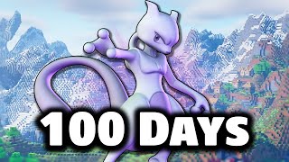 I Spent 100 DAYS in LEGENDARY only Pixelmon Full Movie [upl. by Cibis]