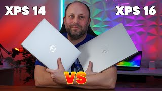 Dell XPS 14 vs 16 Comparison  Size vs Power [upl. by Nehtiek]