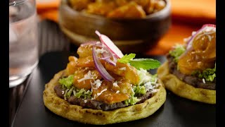 Sopes de Camarones con salsita BBQ [upl. by Ariaek]