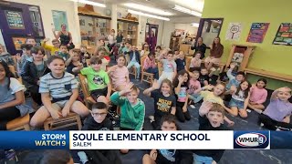 WMURs Hayley LaPoint visits Soule Elementary School in Salem [upl. by Hoagland705]