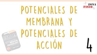 FISIOLOGÍA POTENCIALES DE MEMBRANA Y POTENCIALES DE ACCIÓN  E4  PROPAGACIÓN E HIPERPOLARIZACIÓN [upl. by Aiblis449]