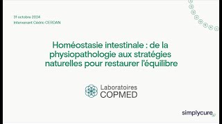 Homéostasie intestinale de la physiopathologie aux stratégies naturelles pour restaurer léquilibre [upl. by Maxy]