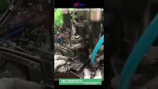 semi auto cabinet door hinge assembly machinehingemakingprocess [upl. by Arita56]