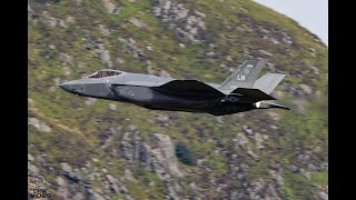 Feel the power of USAF F35s ripping through the lowlevel Mach Loop [upl. by Leirbaj356]