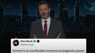 Jimmy Kimmel Responds to Elon Musk Calling Him a ‘Propaganda Puppet’ ‘Listen Kermit You Bought Twi [upl. by Deadman262]