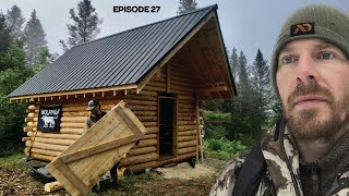 Log Cabin Build on OffGrid Homestead EP27 [upl. by Kellda]