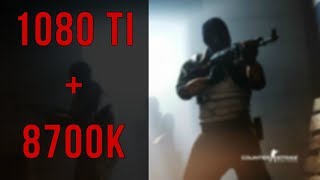 fpsmax 0 1080 Ti  i7 8700K  VERY LOW  CSGO FPS Benchmark [upl. by Lunt]