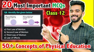 Most Important MCQs of Physical Education for 2024 Boards  Sample Paper  Class 12 🔥 [upl. by Annovad]