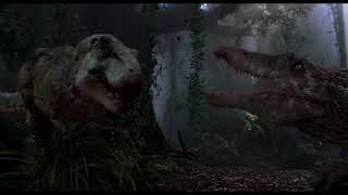 Jurassic Park III Trex vs Spinosaurus W Original Score [upl. by Retla693]