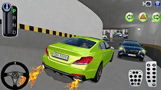 New Green Car Driving in City  3D Driving class  Best Android gameplay Car Video  cargame [upl. by Ettelohcin250]