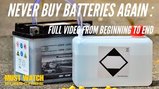 Never buy batteries again  Full video from beginning to end [upl. by Blancha]