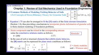 Foundation EngineeringChapter1 Review of Soil Mechanics Part18StressDilatancy Theory Example [upl. by Esinel]