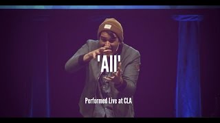 David Bowden  quotAllquot Live at CLA  Spoken Word [upl. by Ahsie]