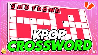 KPOP CROSSWORD 1  MULTIFANDOM  KPOP CROSSWORD GAMES [upl. by Pas]