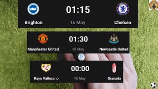 💥 Brighton Vs Chelsea  Manchester United Vs Newcastle  Vallecano Vs Granada 💥 [upl. by Hennessey787]