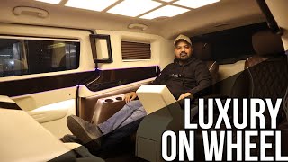 7 Star Luxury Hotel On Wheels  First Kia Carnival Modified Into A Luxury Van [upl. by Tfat]