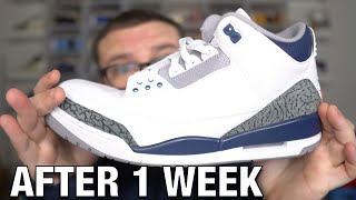 I Wore the JORDAN 3 MIDNIGHT NAVY Everyday for a WEEK Here is What Happened [upl. by Ylram]