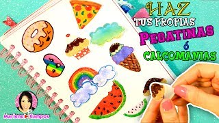 Haz tus propias Pegatinas Calcomanias Stickers REGRESO A CLASES por DIY con Marlene Campos [upl. by Onitnelav]