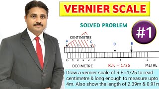 HOW TO DRAW VERNIER SCALE PROBLEM 1  UNIT  ENGINEERING SCALE TIKLESACADEMYOFMATHS [upl. by Tinya931]