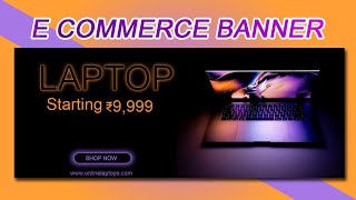 How to Make Ecommerce Product Banner Design  Ecommerce Product Banner Design  Banner Design [upl. by Yblek241]