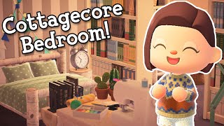 Cottagecore Bedroom Reveal  Animal Crossing New Horizons [upl. by Ateuqal]