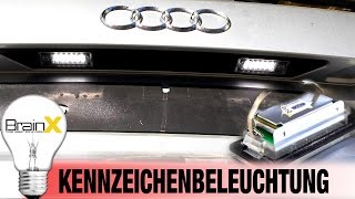 Kennzeichenbeleuchtung wechseln Kontaktproblem Reparieren Audi A4 [upl. by Oswin900]