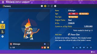 Infernape  Solo  7 Star Incineroar Raid  Pokemon ScarletViolet [upl. by Suollecram]