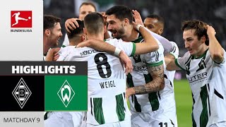 Borussia Mgladbach 41 Werder Bremen Highlights  Bundesliga 20242025 [upl. by Aleiram]