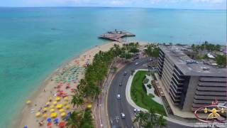 A Belíssima Orla de Maceió AL  Vista de cima em 4K [upl. by Agretha591]