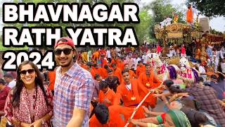 Bhavnagar’s Rath Yatra 2024 A Spectacular Devotional Journey [upl. by Ahsiram416]