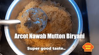 Arcot Nawabs Mutton Biryaniஆற்காடு நவாப் மட்டன் பிரியாணி1 kg Basmati Rice step by step making [upl. by Onilegna243]