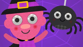 Five Creepy Spiders  Kids Halloween Song  Noodle amp Pals [upl. by Mahgem70]