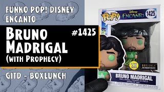 Funko Pop Bruno Madrigal with Prophecy GITD  1425  Encanto  BoxLunch  Just One Pop Showcase [upl. by Younger370]