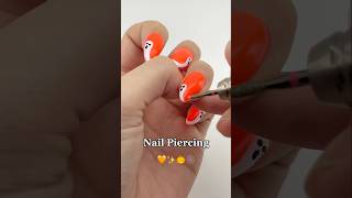 Nail Piercing Tutorial nails nailboo spookynails nailboopartner [upl. by Robers]