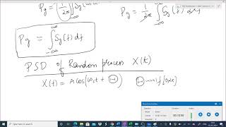 Communication System BTech Lecture 14 Power Spectral Density of Random Process [upl. by Nealson]