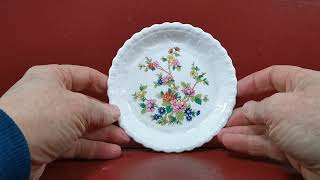 Coalport China Flower Of Tibet Patterned Trinket Dish [upl. by Lenni]