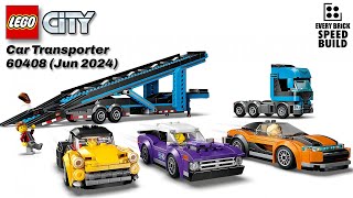 LEGO City Car Transporter  60408 Speed Build [upl. by Bronny]