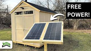 DIY Solar Powered Shed Setup [upl. by Ludeman670]