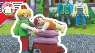 Playmobil Hauser Family  Sleepover at Grandma’s  Kids cartoons [upl. by Adnwahs415]