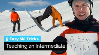 5 Easy Ski Tricks  Teaching an Intermediate Skier [upl. by Innej]