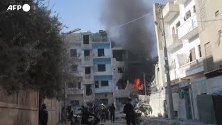 Siria ancora attacchi sui ribelli a Idlib [upl. by Adnim]