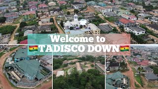 Drone shot of TADISCO DOWN in Takoradi  🇬🇭 Ghana 🇬🇭 [upl. by Halihs]